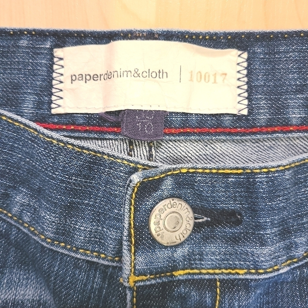 Paper Denim & Cloth Jeans Bridgette Low Rise Bootcut Wide Leg Medium Wash Baggy - Picture 5 of 11